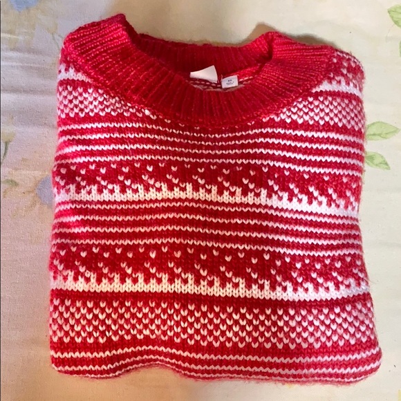 EUC GAP Red & White Sweater - Picture 2 of 4